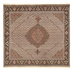 Tappeto Persero - Tabriz - Reale quadrato  - 198 x 194 cm - marrone chiaro