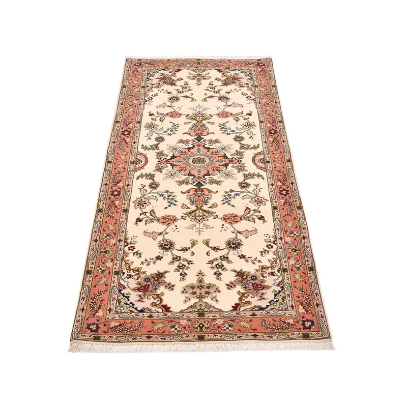 Tappeto corsia Tappeto Persero - Tabriz - Reale - 203 x 81 cm - crema