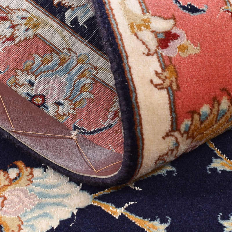 Tappeto corsia Tappeto Persero - Tabriz - Reale - 189 x 74 cm - blu scuro