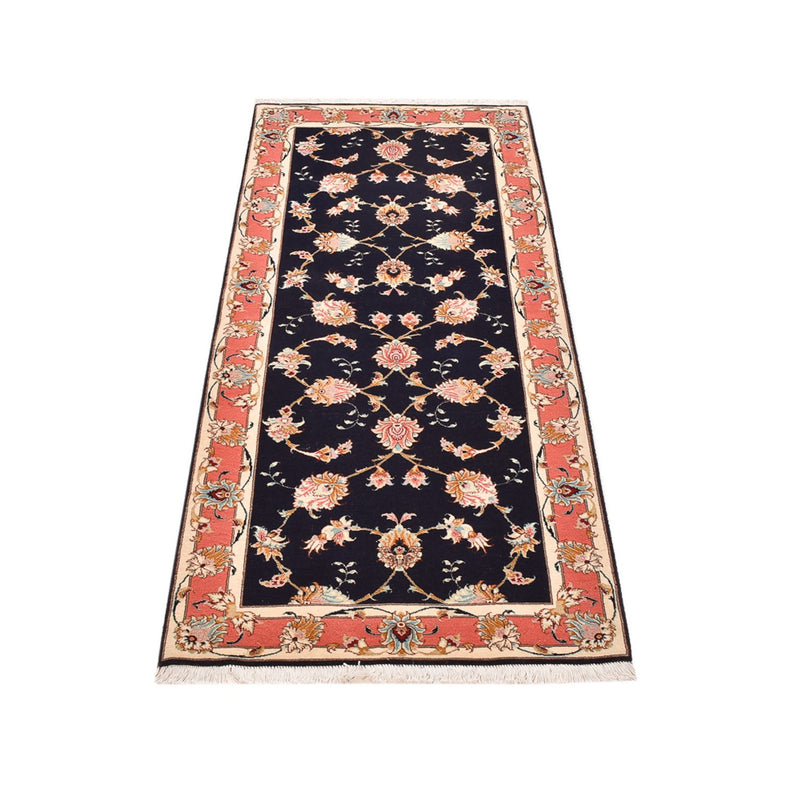 Tappeto corsia Tappeto Persero - Tabriz - Reale - 189 x 74 cm - blu scuro