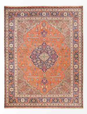 Tappeto Persero - Tabriz - Reale - 397 x 300 cm - arancione