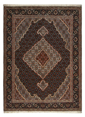 Tappeto Persero - Tabriz - Reale - 202 x 153 cm - marrone scuro