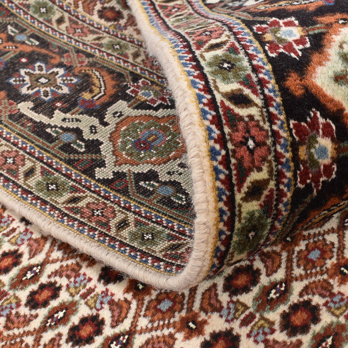 Tappeto Persero - Tabriz - Reale quadrato  - 209 x 198 cm - marrone