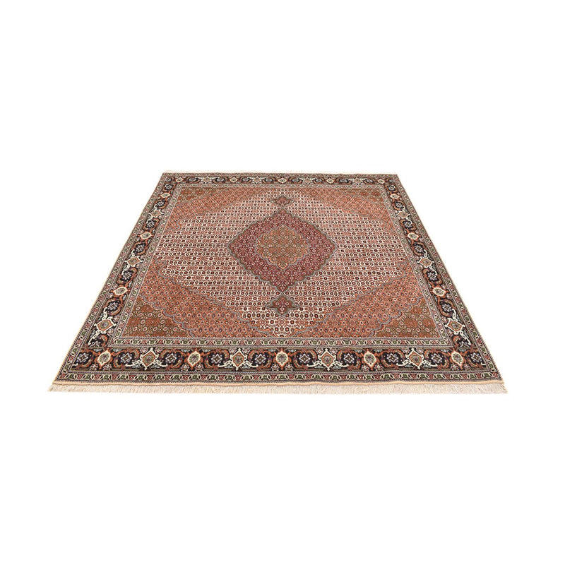 Tappeto Persero - Tabriz - Reale quadrato  - 209 x 198 cm - marrone