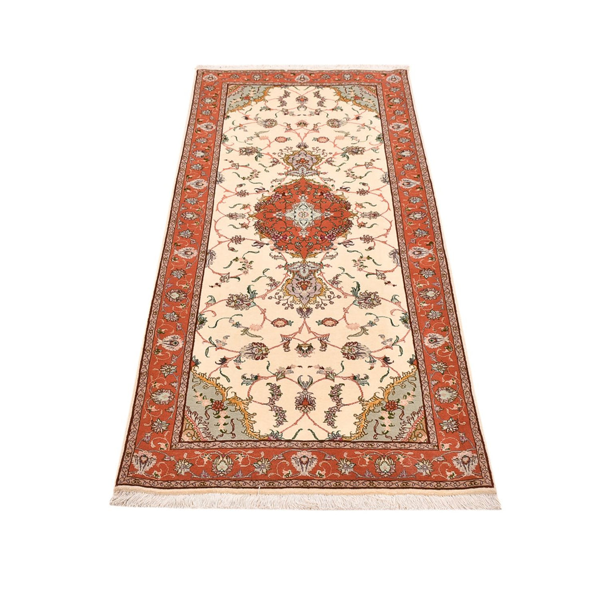 Tappeto corsia Tappeto Persero - Tabriz - Reale - 206 x 80 cm - multicolore