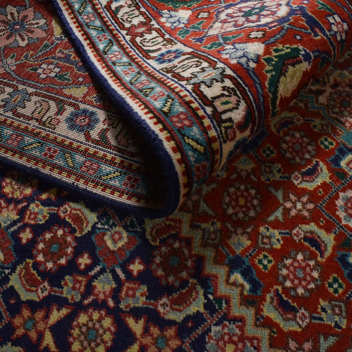 Tappeto Persero - Tabriz - Reale - 300 x 200 cm - marrone scuro