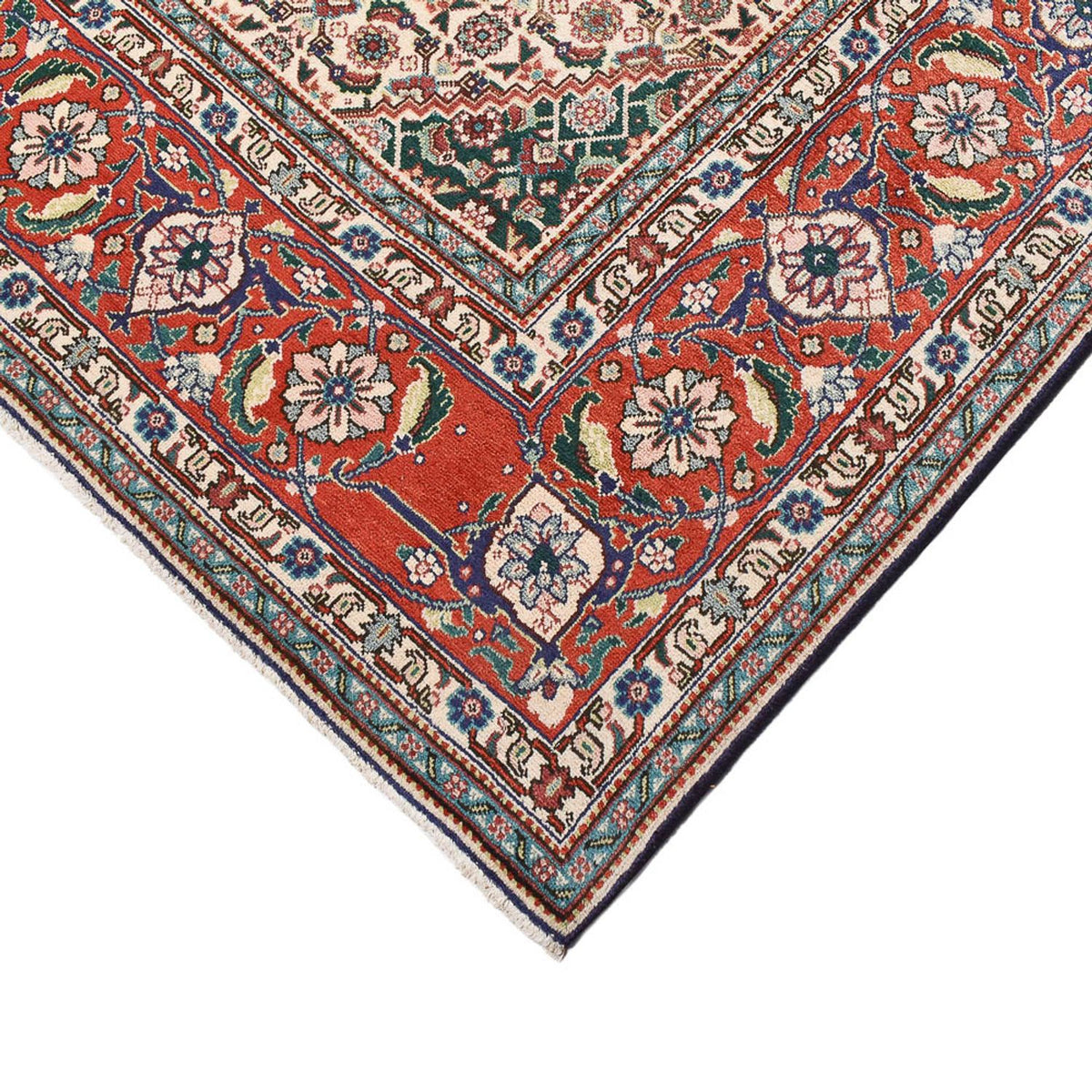 Tappeto Persero - Tabriz - Reale - 303 x 199 cm - rosso scuro