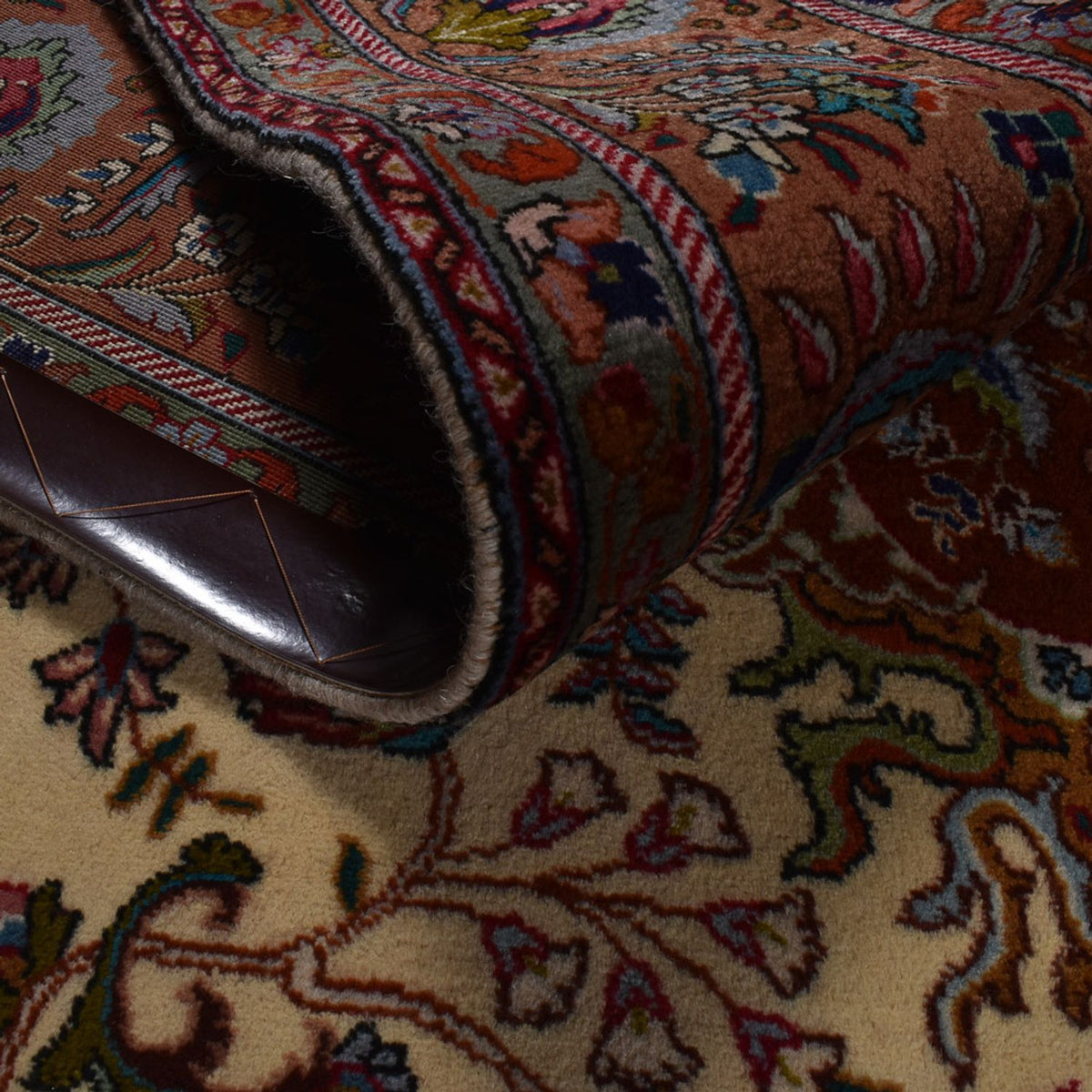 Tappeto Persero - Tabriz - Reale - 312 x 206 cm - beige scuro