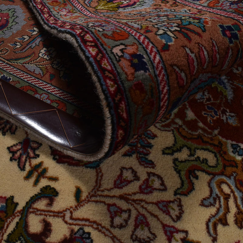 Tappeto Persero - Tabriz - Reale - 312 x 206 cm - beige scuro