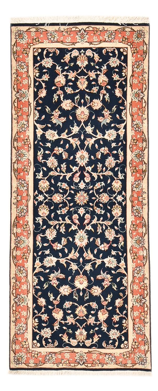 Tappeto corsia Tappeto Persero - Tabriz - Reale - 191 x 78 cm - blu scuro