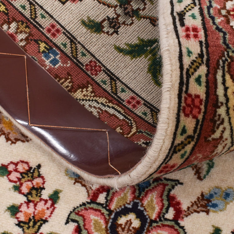 Tappeto corsia Tappeto Persero - Tabriz - Premio - 255 x 70 cm - sabbia