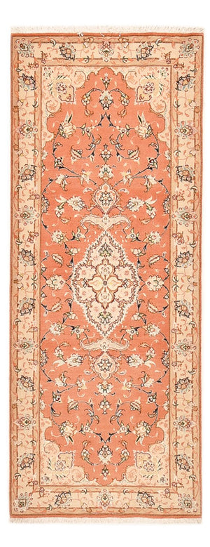 Tappeto corsia Tappeto Persero - Tabriz - Reale - 203 x 80 cm - rosso chiaro