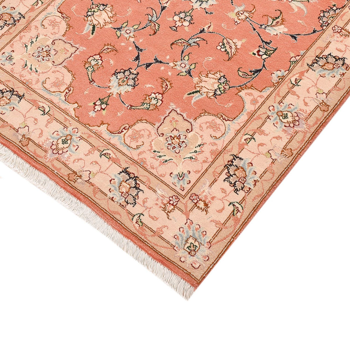 Tappeto corsia Tappeto Persero - Tabriz - Reale - 203 x 80 cm - rosso chiaro