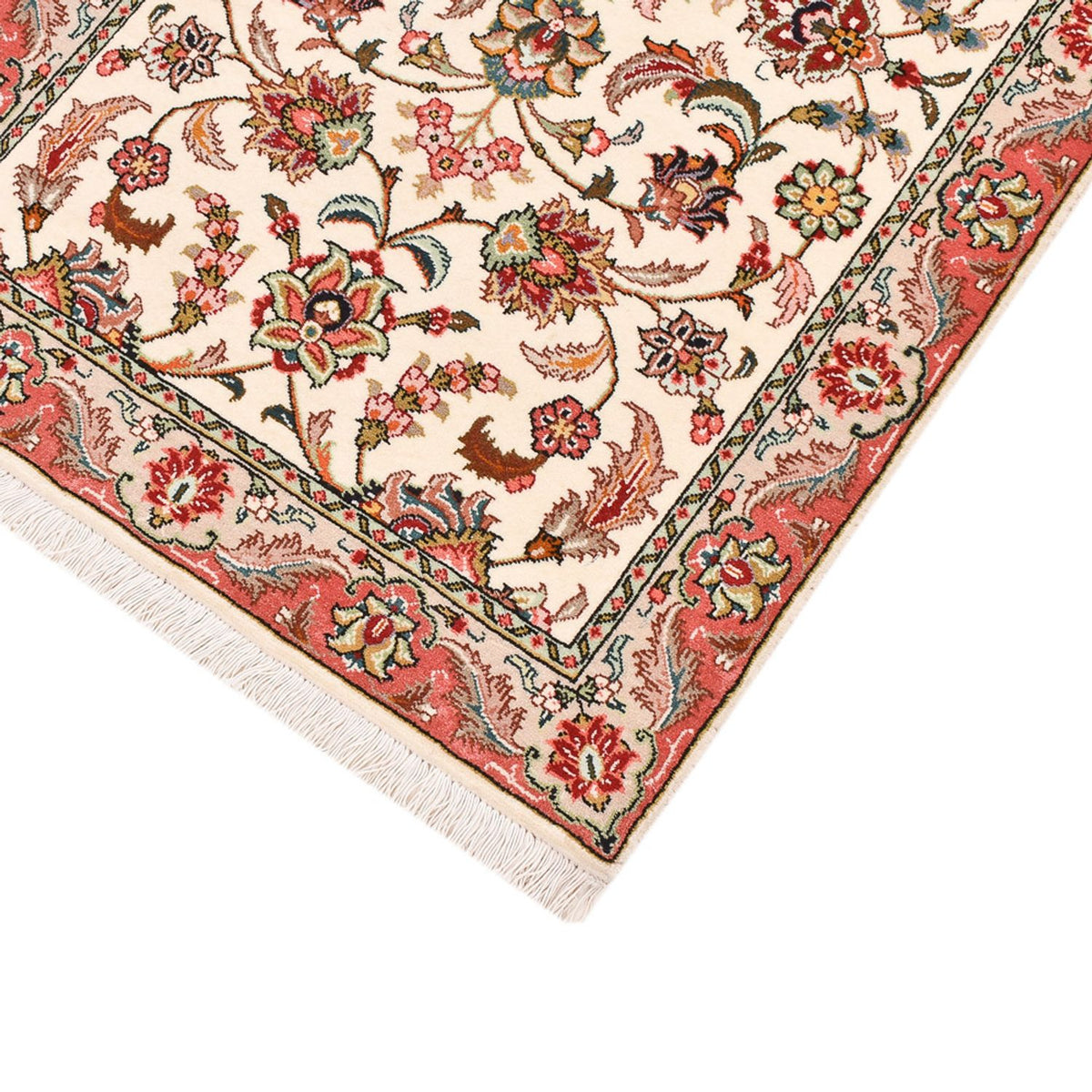 Tappeto corsia Tappeto Persero - Tabriz - Reale - 202 x 71 cm - crema