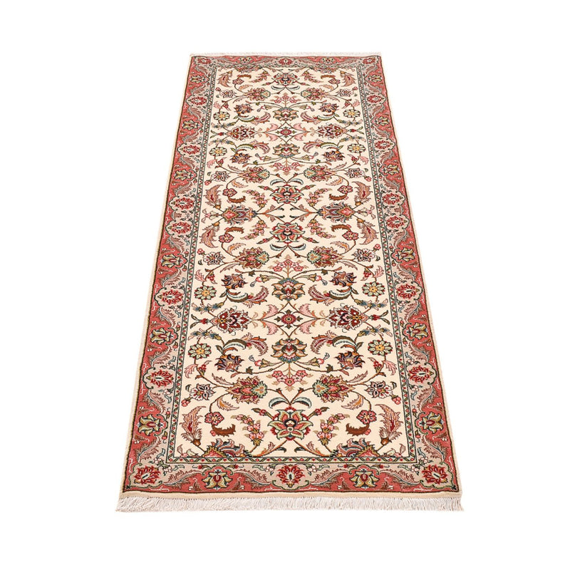 Tappeto corsia Tappeto Persero - Tabriz - Reale - 202 x 71 cm - crema