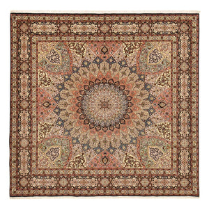 Tappeto Persero - Tabriz - Reale - 263 x 252 cm - beige scuro