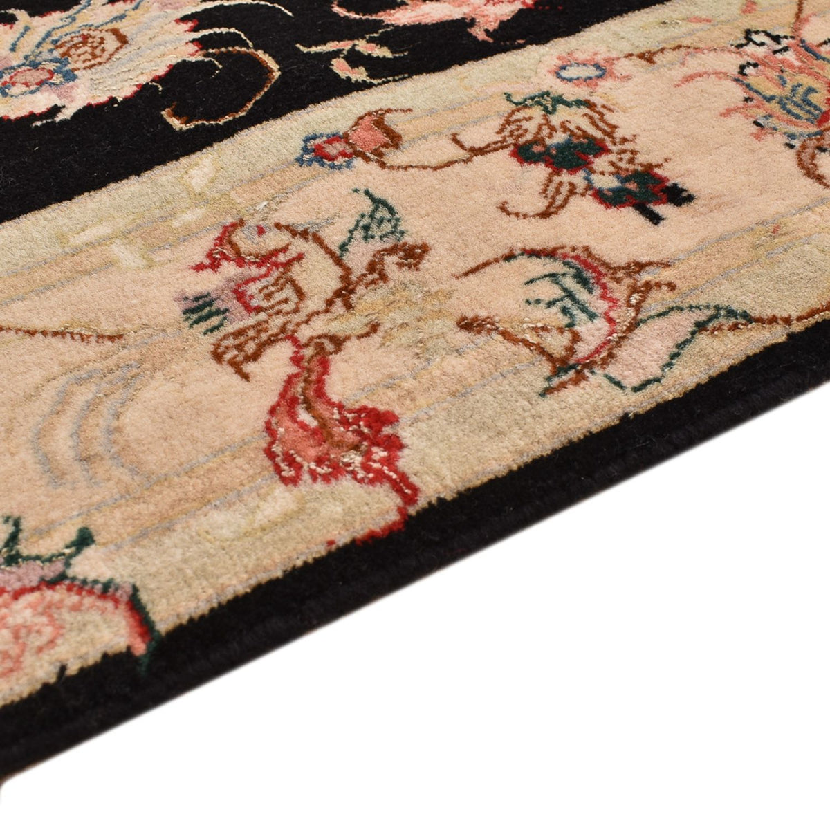 Tappeto corsia Tappeto Persero - Tabriz - Reale - 204 x 100 cm - blu scuro