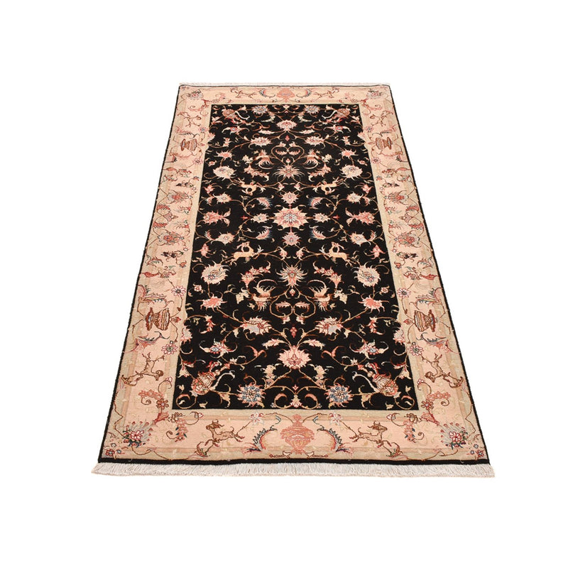 Tappeto corsia Tappeto Persero - Tabriz - Reale - 204 x 100 cm - blu scuro