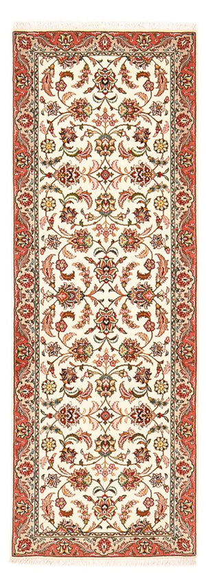 Tappeto corsia Tappeto Persero - Tabriz - Reale - 202 x 69 cm - crema