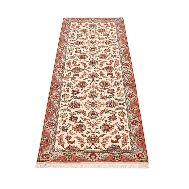 Tappeto corsia Tappeto Persero - Tabriz - Reale - 202 x 69 cm - crema