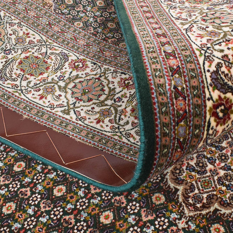 Tappeto corsia Tappeto Persero - Tabriz - Premio - 404 x 203 cm - sabbia