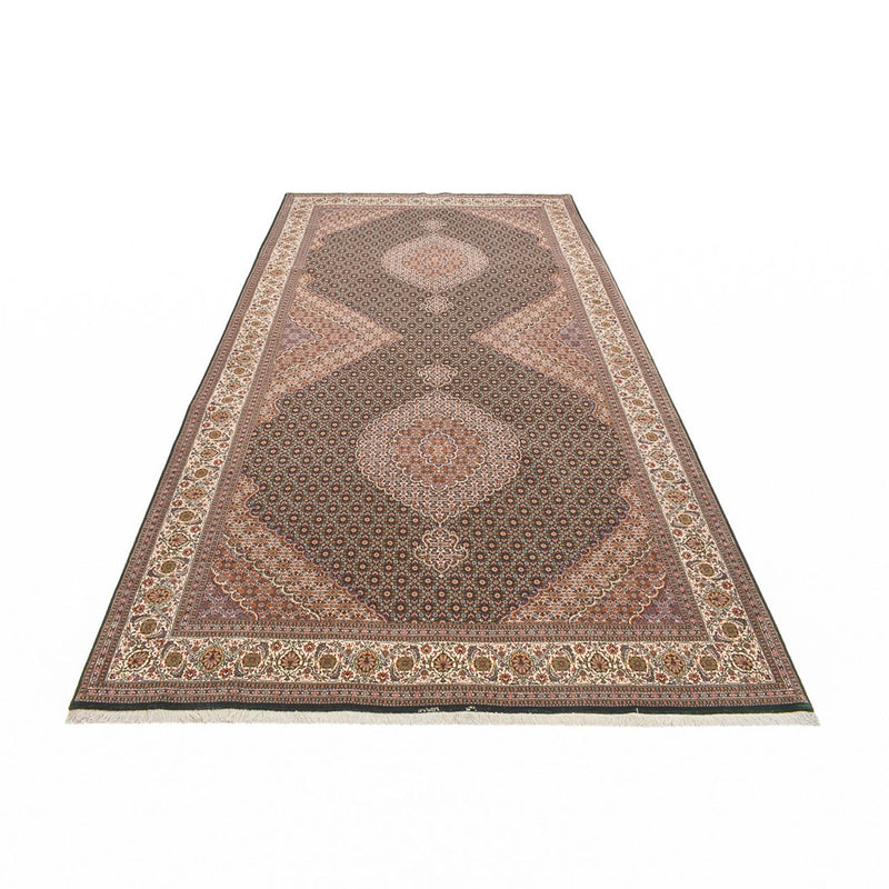 Tappeto corsia Tappeto Persero - Tabriz - Premio - 404 x 203 cm - sabbia