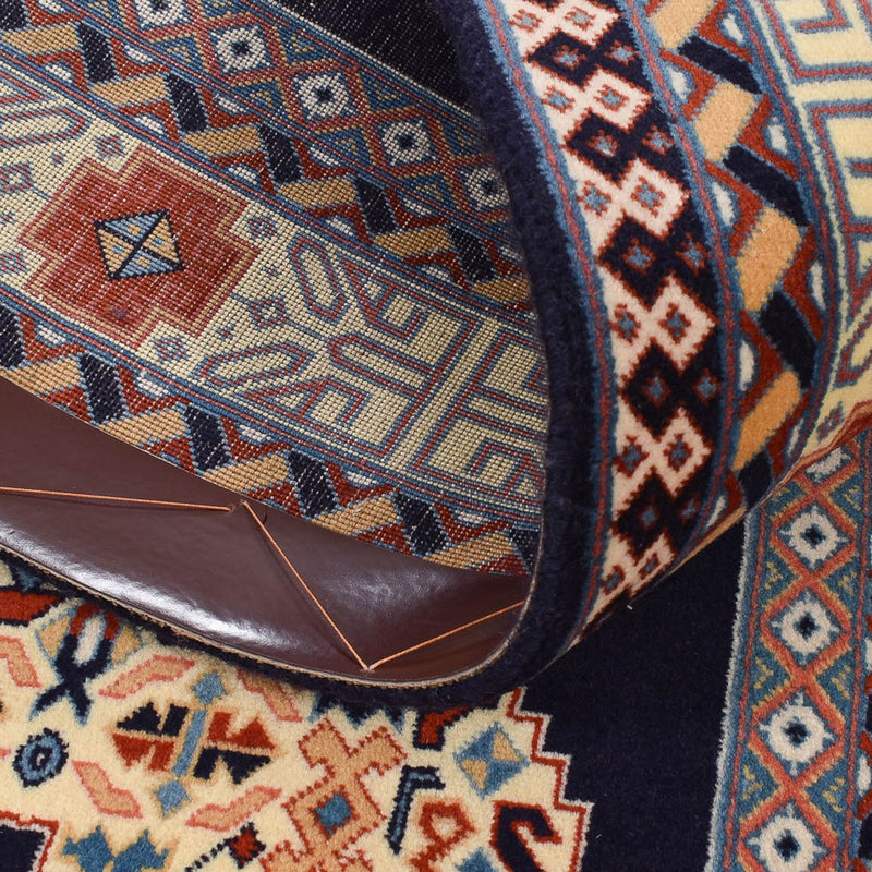 Tappeto corsia Tappeto Persero - Tabriz - Premio - 300 x 73 cm - blu scuro