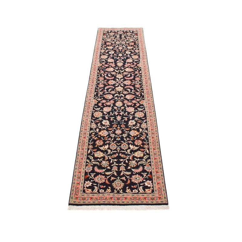 Tappeto corsia Tappeto Persero - Tabriz - Premio - 300 x 67 cm - blu scuro