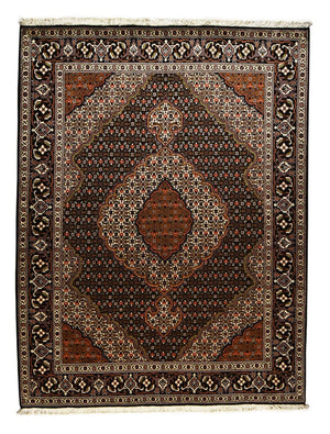 Tappeto Persero - Tabriz - Reale - 205 x 153 cm - marrone scuro