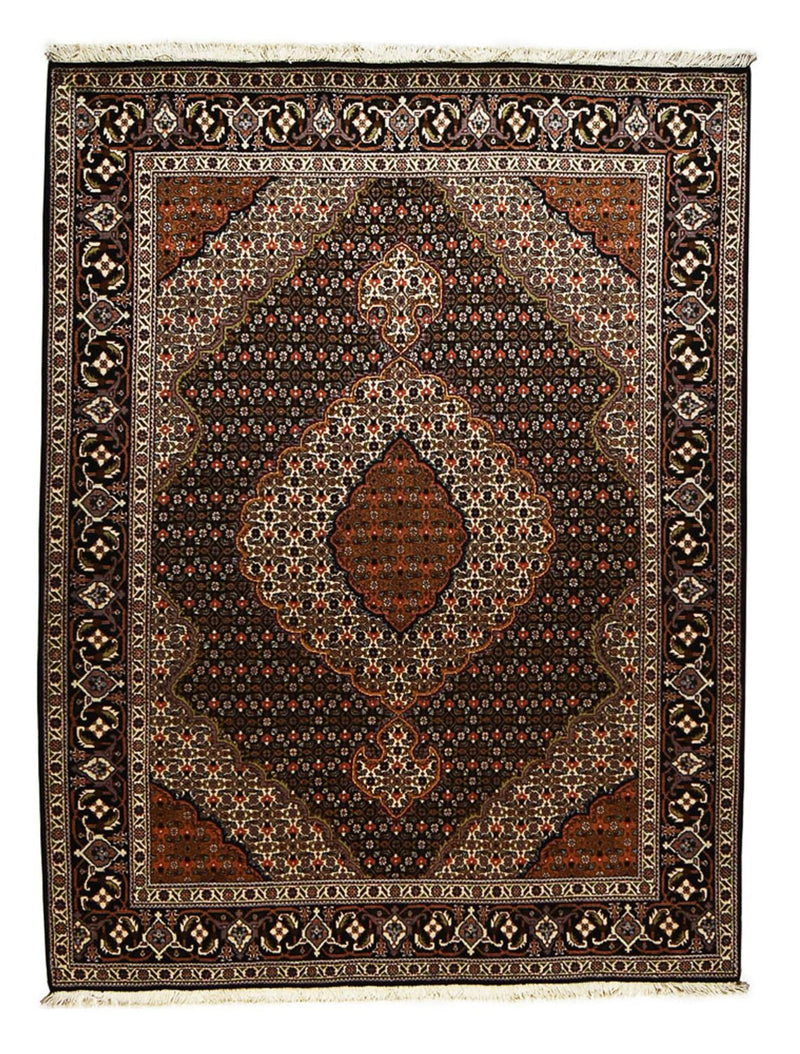 Tappeto Persero - Tabriz - Reale - 205 x 153 cm - marrone scuro
