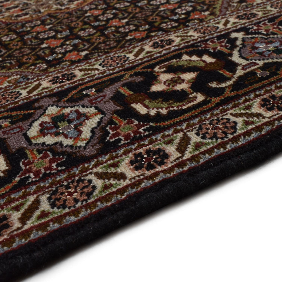 Tappeto Persero - Tabriz - Reale - 205 x 153 cm - marrone scuro
