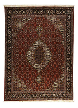 Tappeto Persero - Tabriz - Reale - 204 x 150 cm - rosso scuro