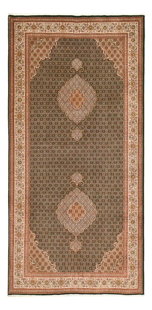 Tappeto corsia Tappeto Persero - Tabriz - Reale - 404 x 200 cm - sabbia