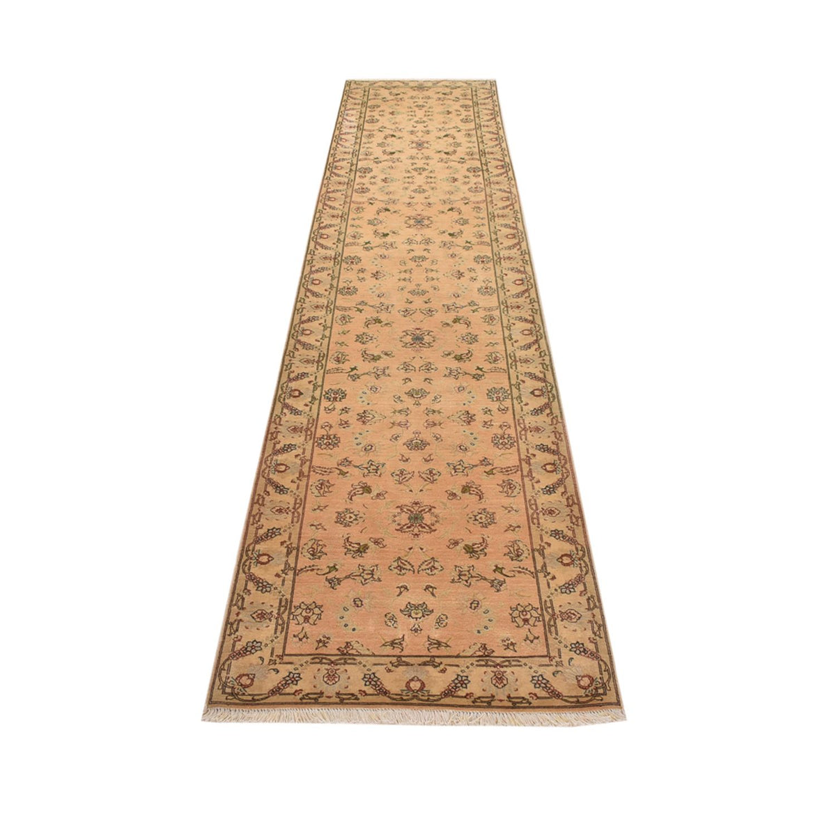 Tappeto corsia Tappeto Persero - Tabriz - Reale - 376 x 80 cm - oro