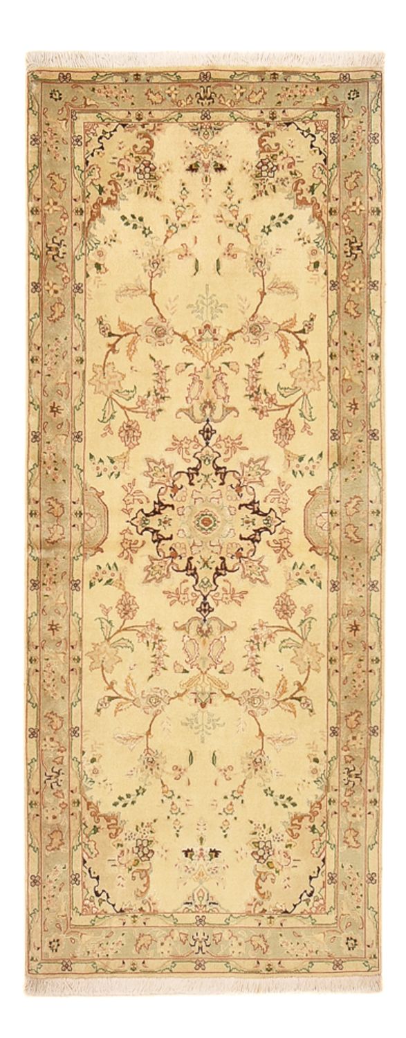 Tappeto corsia Tappeto Persero - Tabriz - Reale - 205 x 81 cm - beige