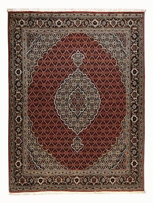 Tappeto Persero - Tabriz - Reale - 202 x 154 cm - rosso scuro