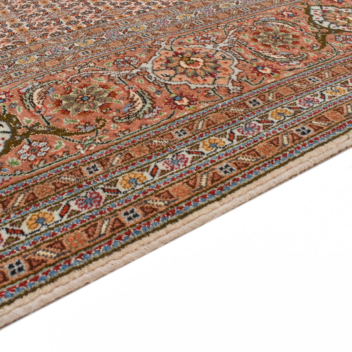 Tappeto corsia Tappeto Persero - Tabriz - Reale - 407 x 201 cm - marrone chiaro