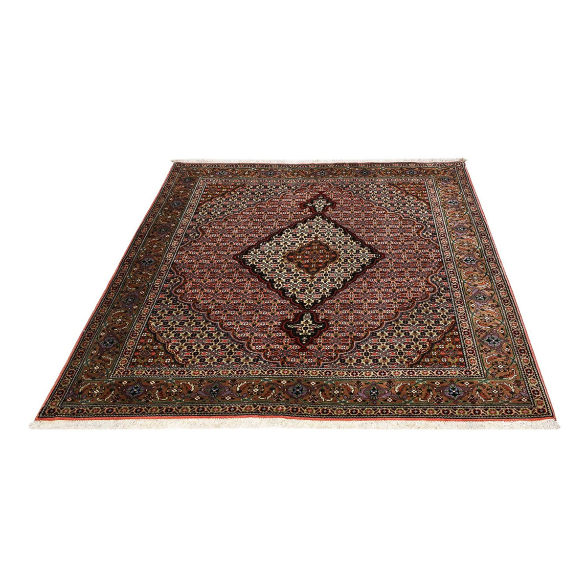 Tappeto Persero - Tabriz - Reale - 190 x 155 cm - rosso chiaro