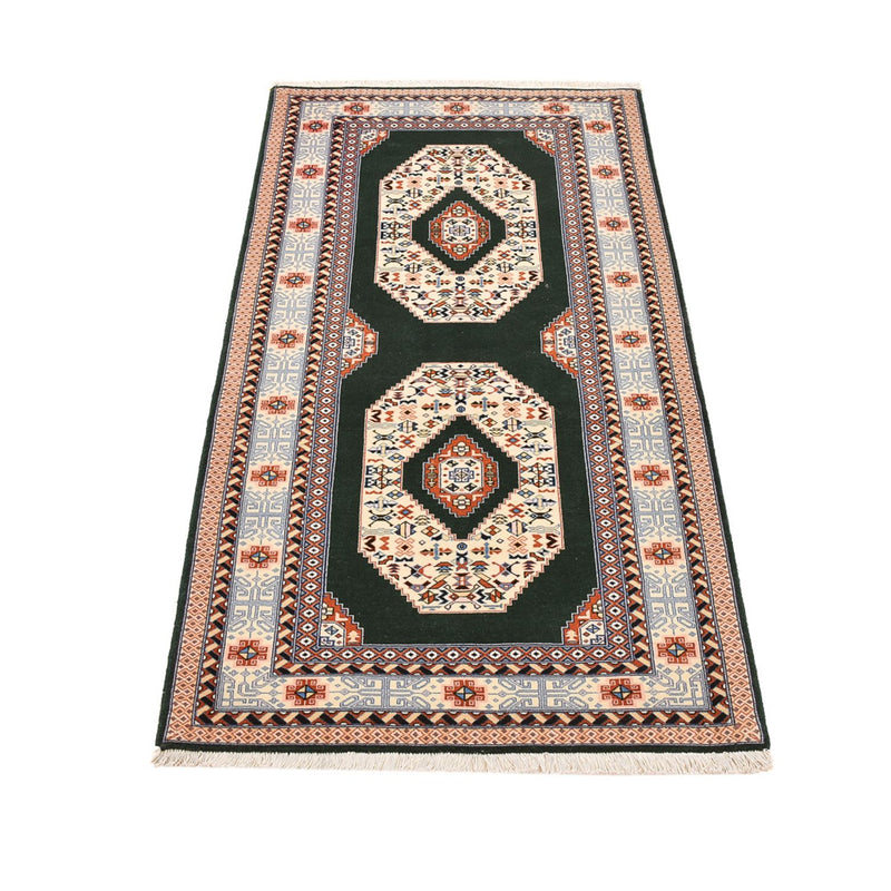 Tappeto corsia Tappeto Persero - Tabriz - Reale - 182 x 77 cm - blu scuro