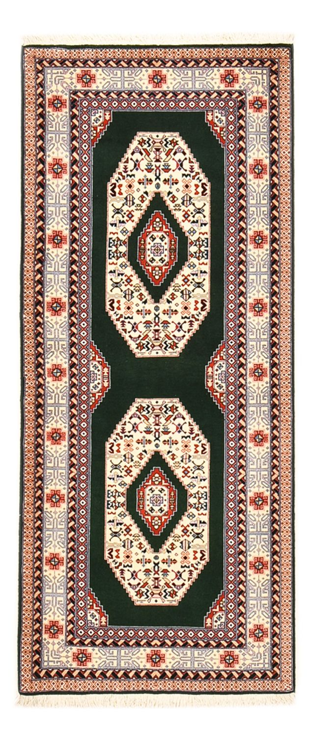 Tappeto corsia Tappeto Persero - Tabriz - Reale - 182 x 75 cm - blu scuro