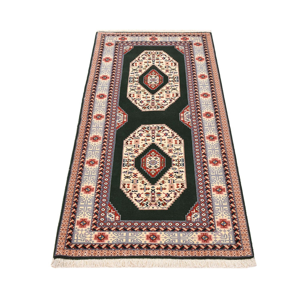Tappeto corsia Tappeto Persero - Tabriz - Reale - 182 x 75 cm - blu scuro