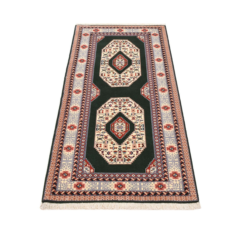 Tappeto corsia Tappeto Persero - Tabriz - Reale - 182 x 75 cm - blu scuro