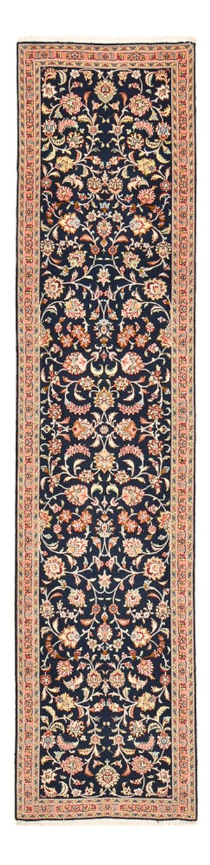 Tappeto corsia Tappeto Persero - Tabriz - Premio - 300 x 68 cm - blu scuro