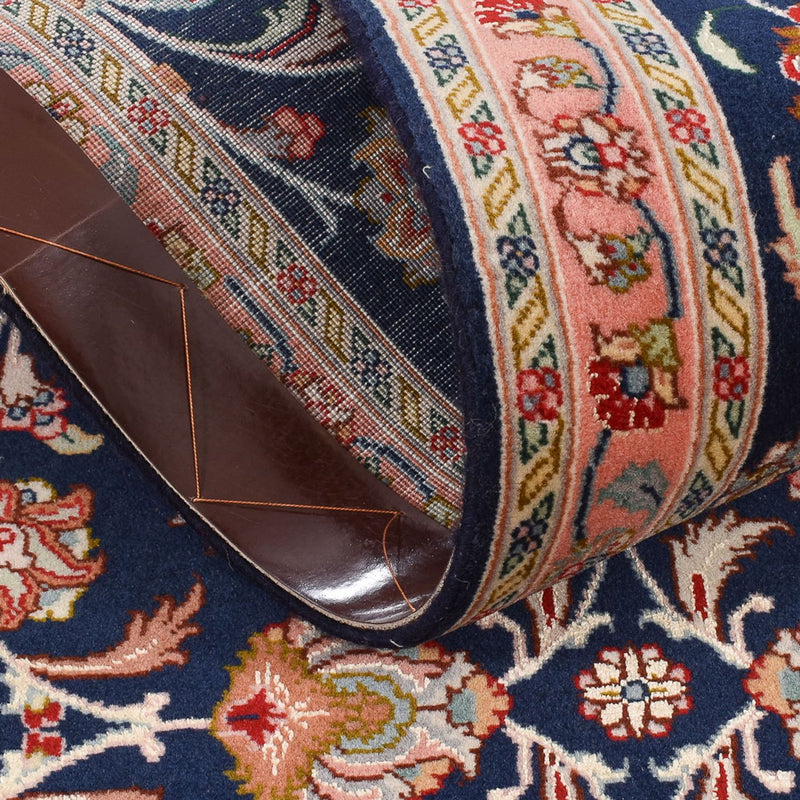 Tappeto corsia Tappeto Persero - Tabriz - Premio - 300 x 68 cm - blu scuro