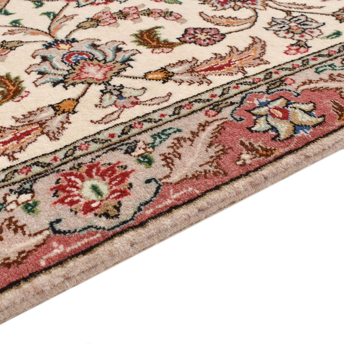 Tappeto corsia Tappeto Persero - Tabriz - Premio - 297 x 69 cm - caramello