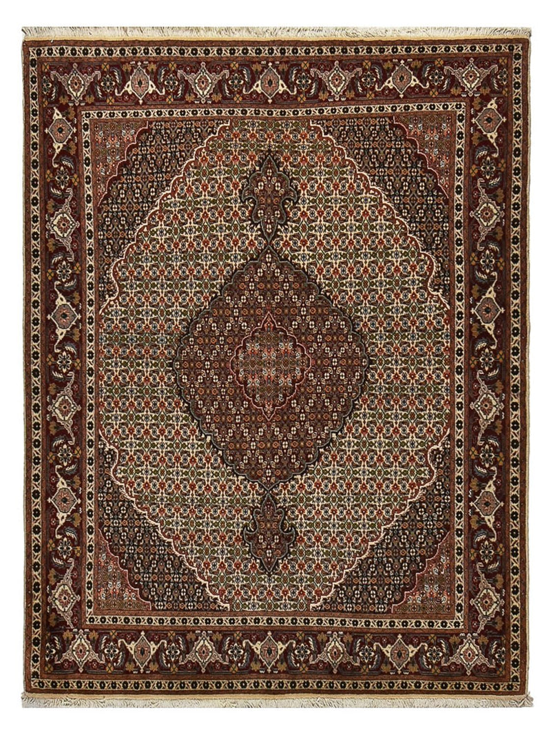 Tappeto Persero - Tabriz - Reale - 203 x 156 cm - marrone chiaro
