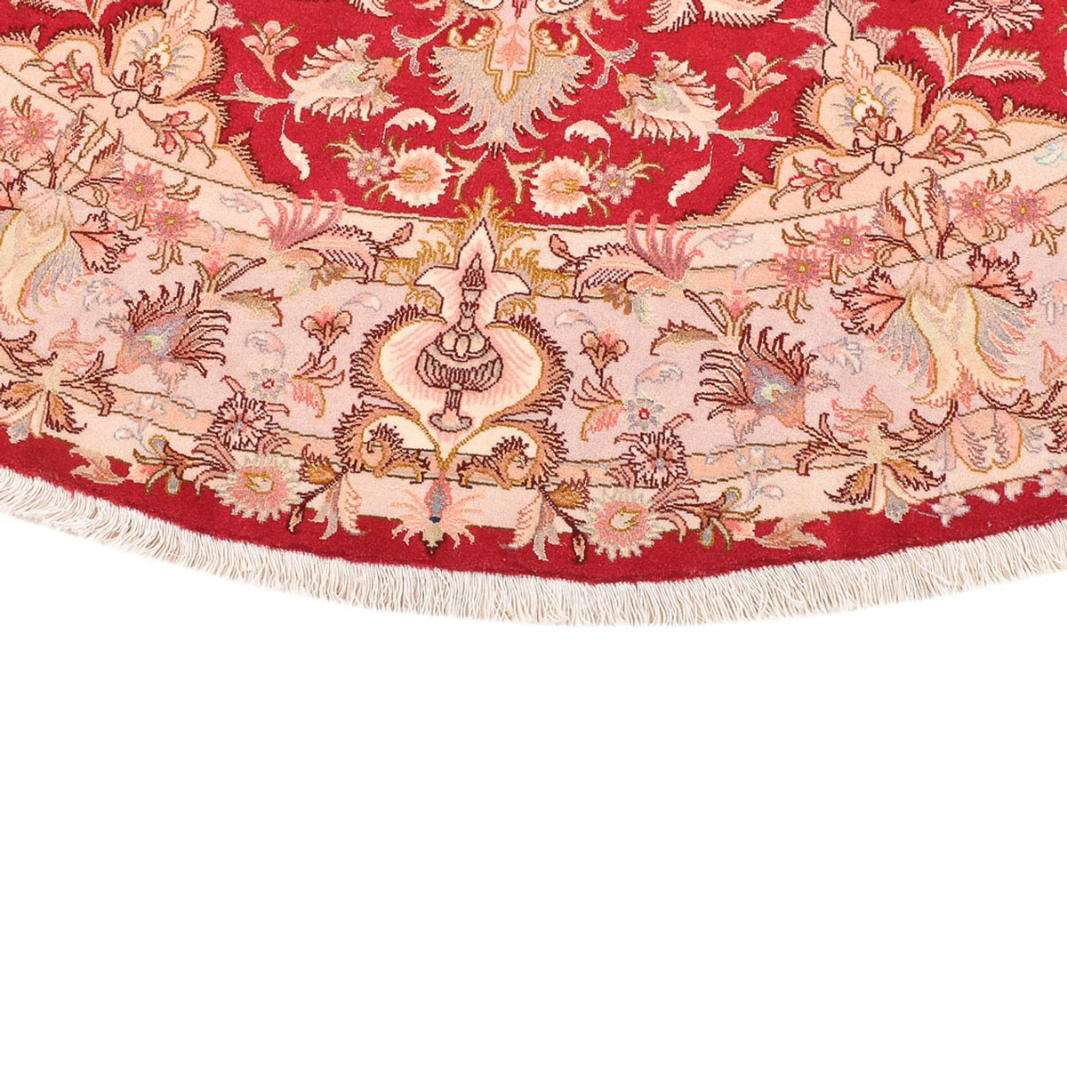 Tappeto Persero - Tabriz - Premio rotondo  - 200 x 200 cm - rosso