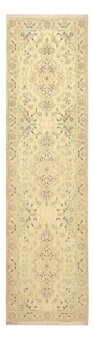 Tappeto corsia Tappeto Persero - Tabriz - Premio - 310 x 84 cm - sabbia