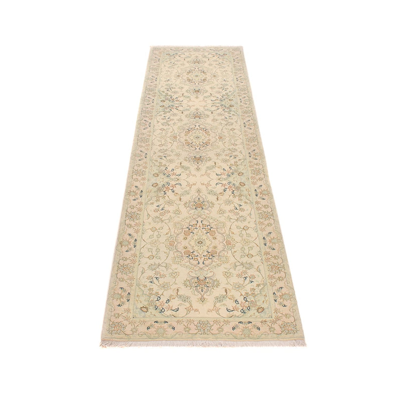 Tappeto corsia Tappeto Persero - Tabriz - Premio - 310 x 84 cm - sabbia