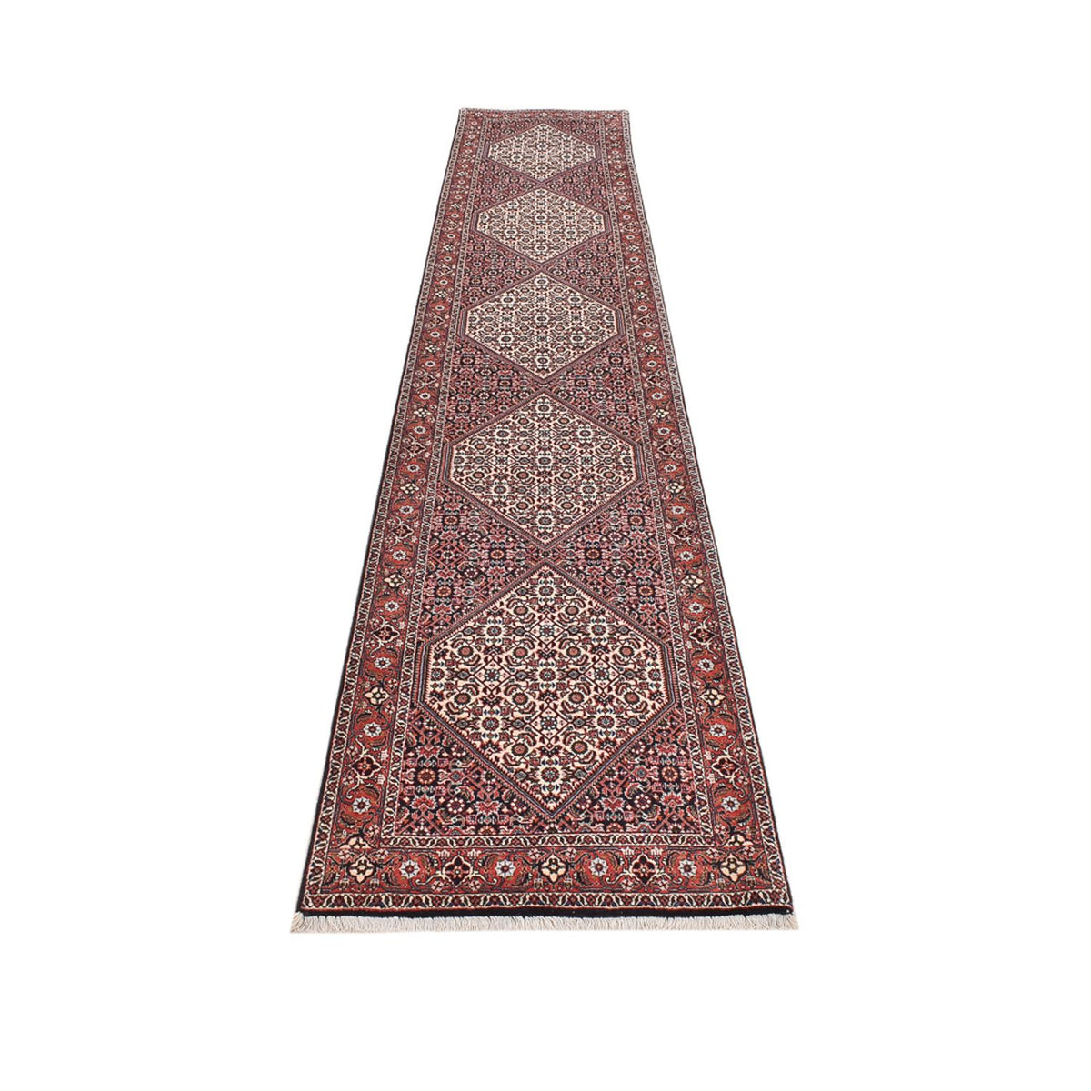 Tappeto corsia Tappeto Persero - Bidjar - 394 x 73 cm - marrone